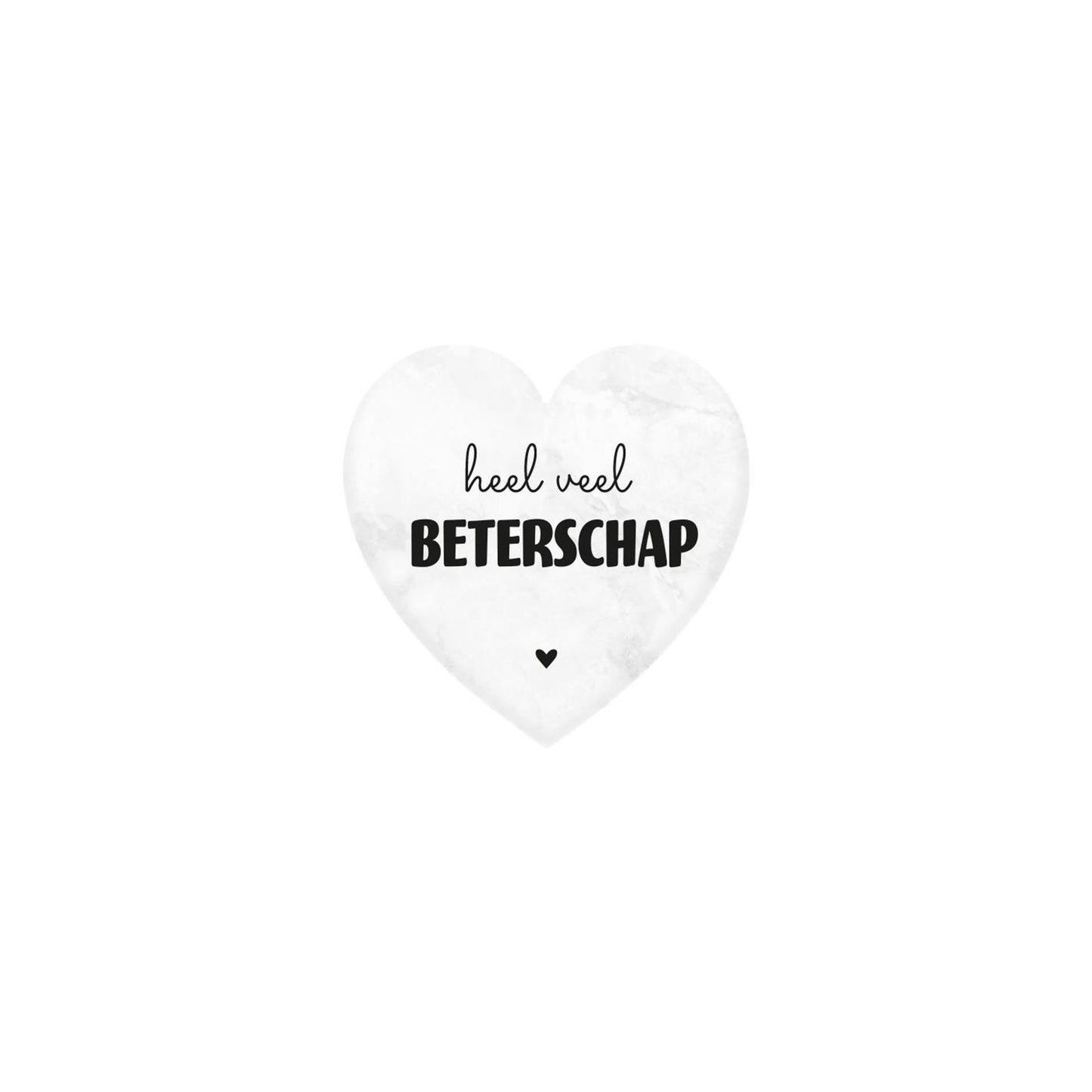 Coeur en marbre Paperdreams - guérissez-vous bientôt
