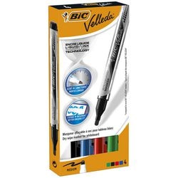 Marqueur pour tableau blanc velleda pocket liquide bic assorti