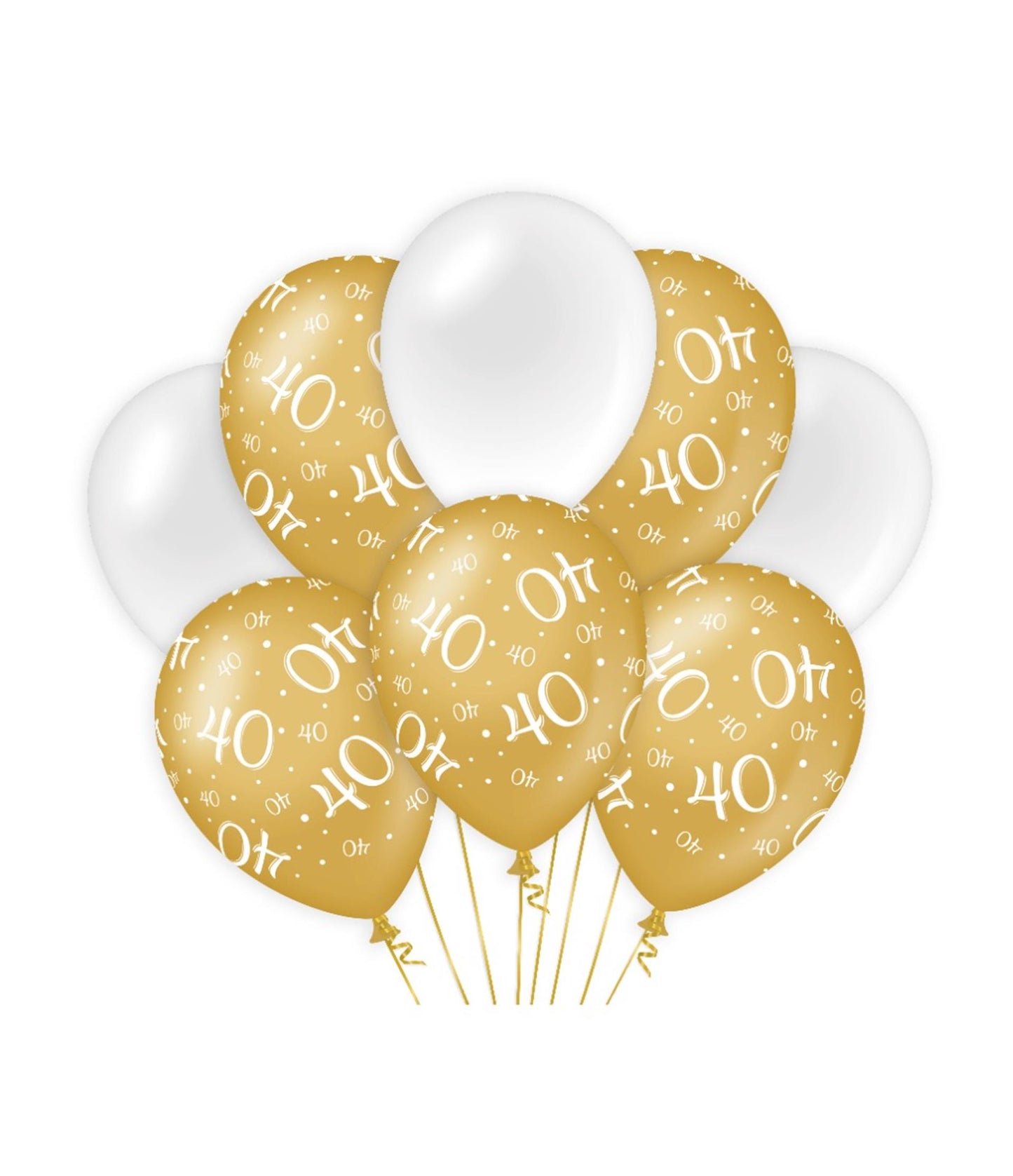 Ballons de décoration Paperdreams or blanc - 40