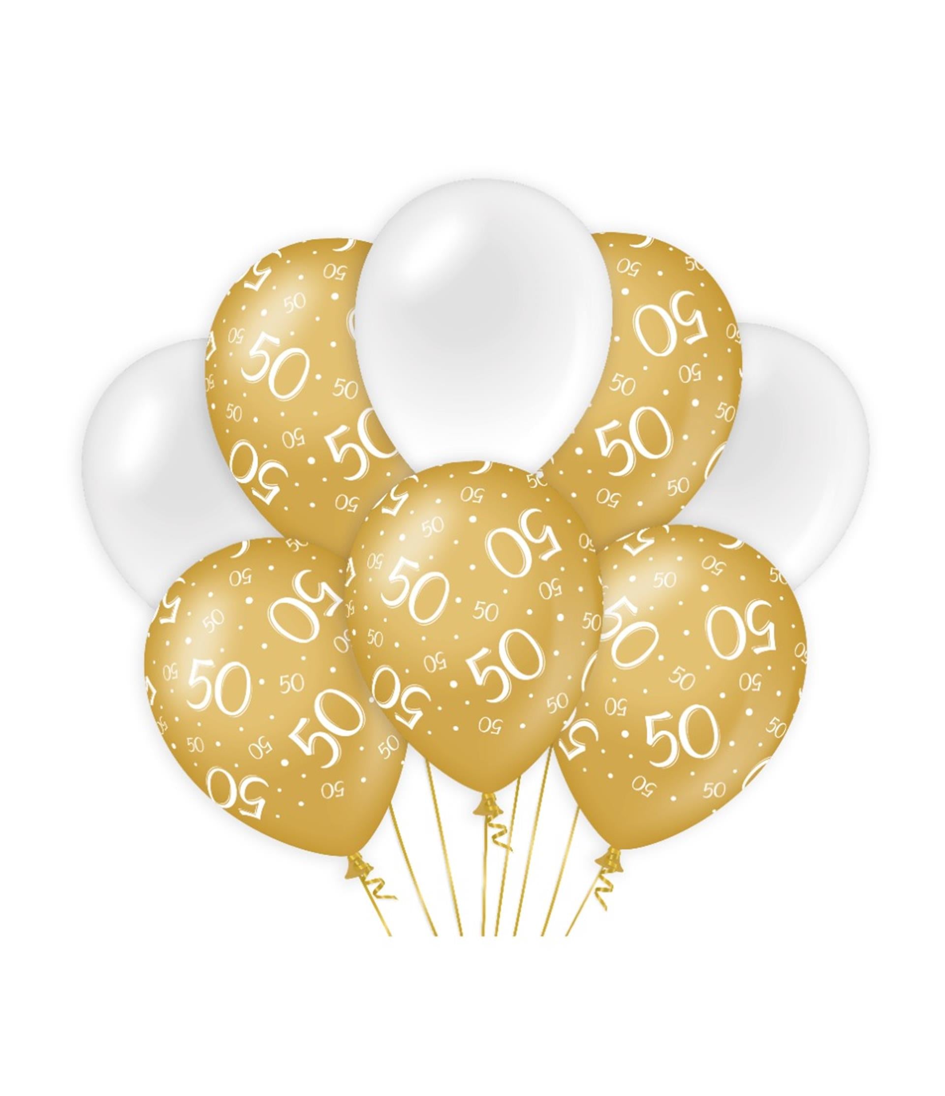 Ballons de décoration Paperdreams or blanc - 50