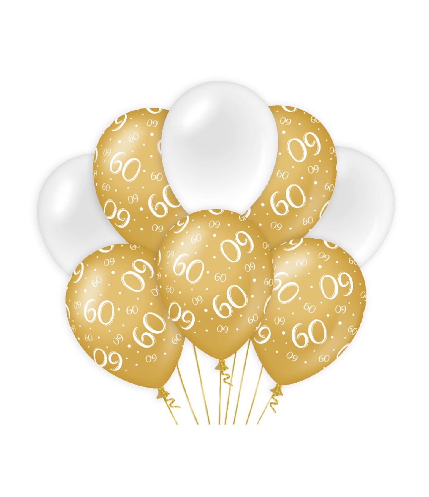 Ballons de décoration Paperdreams or blanc - 60