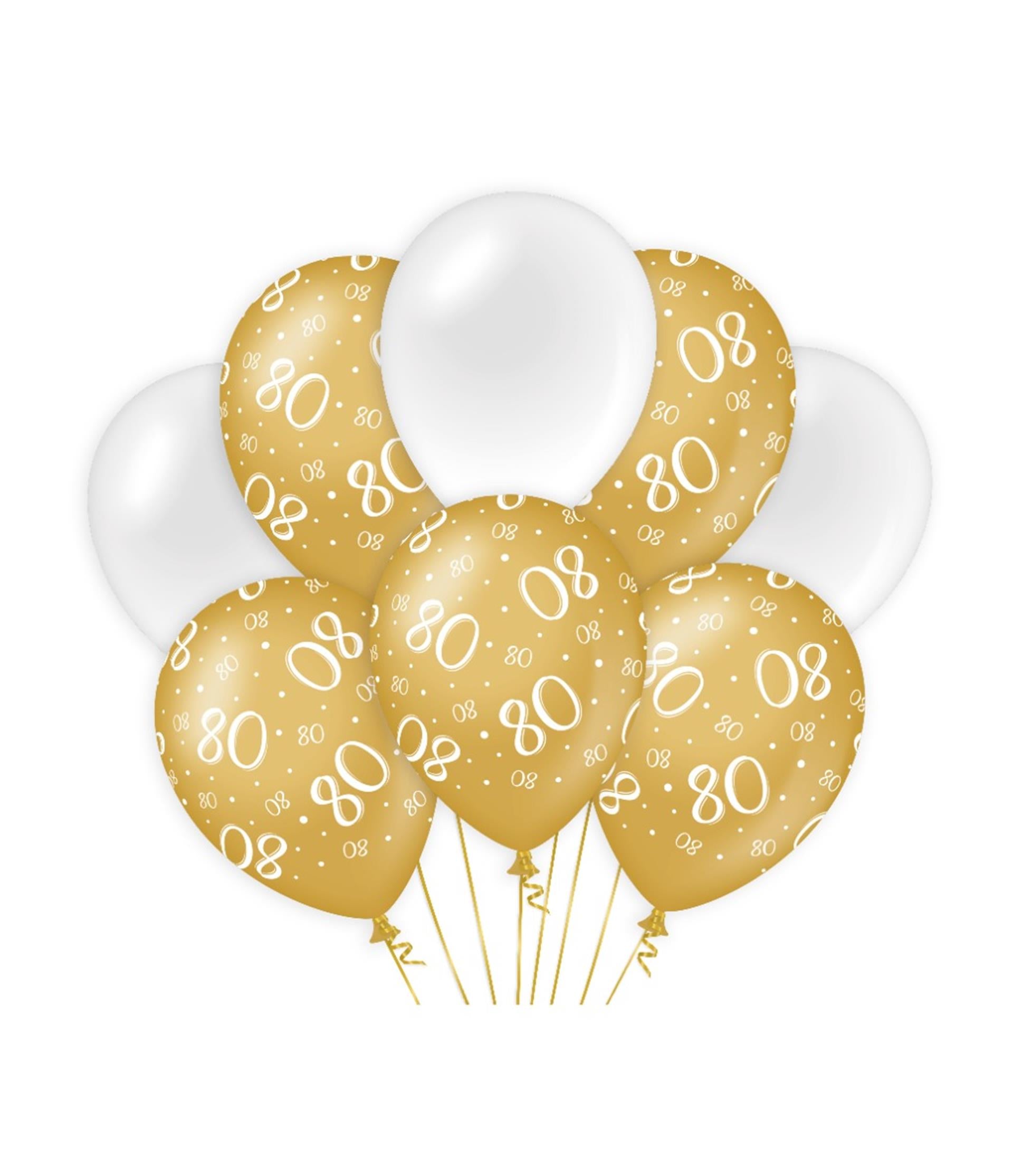 Ballons de décoration Paperdreams or blanc - 80