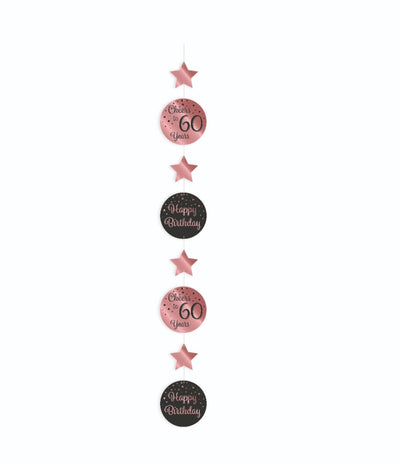 Guirlande suspendue Paperdreams rose noir - 60