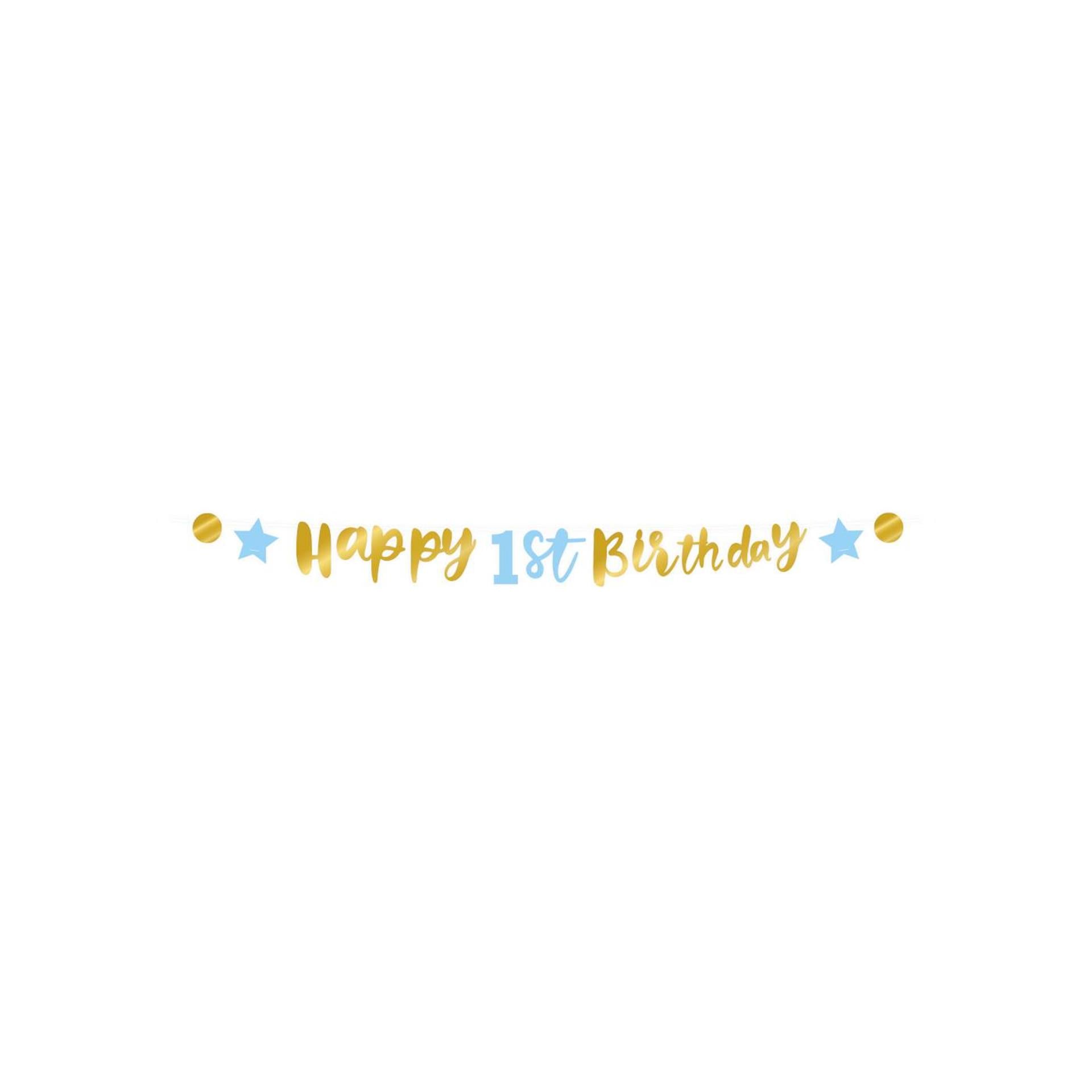 Bannière de lettres Paperdreams « Joyeux 1er anniversaire »