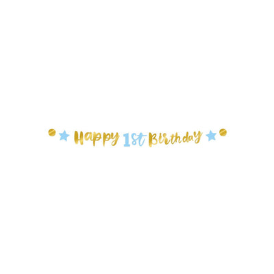 Bannière de lettres Paperdreams « Joyeux 1er anniversaire »