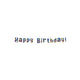 Bannière de lettres Paperdreams - joyeux anniversaire