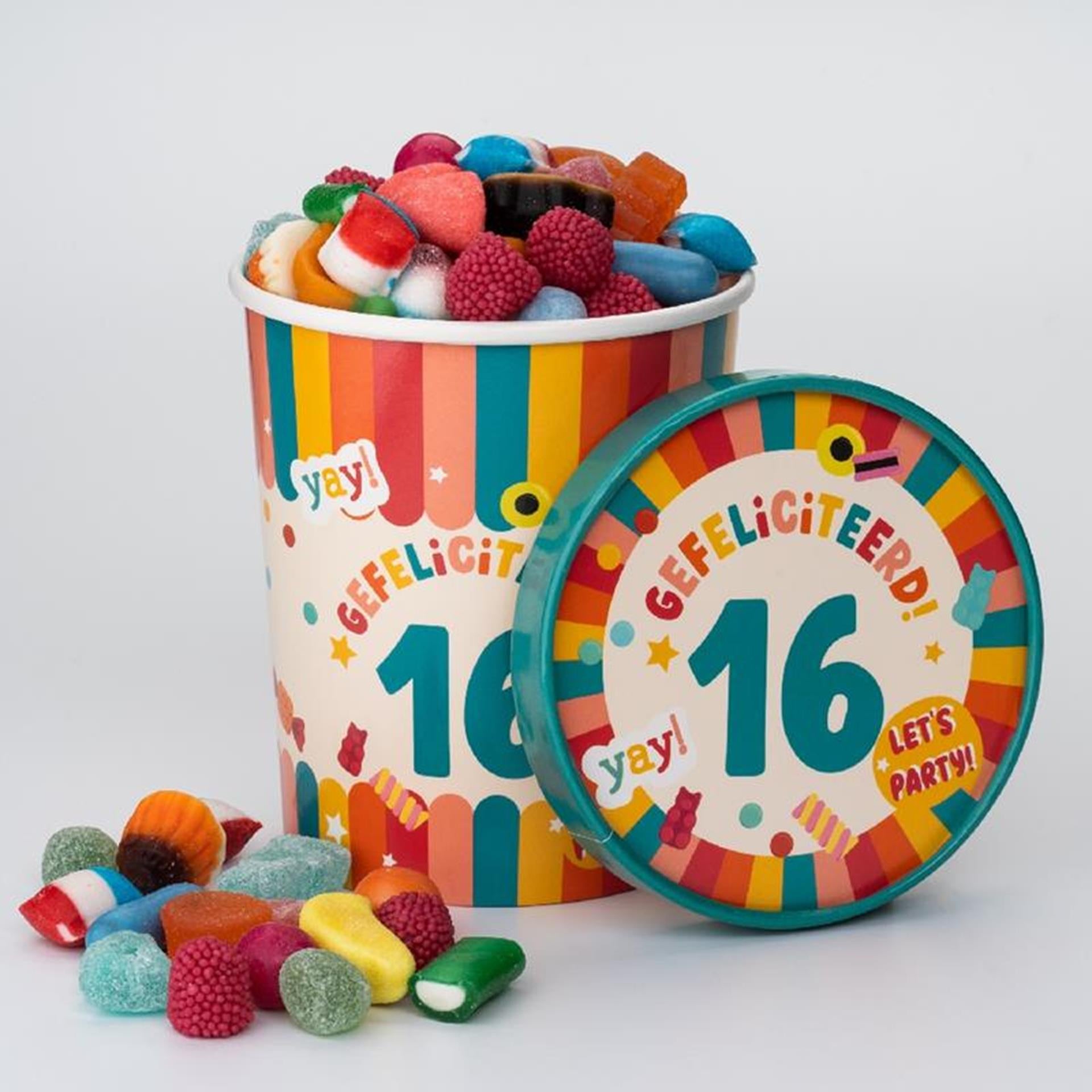 Gobelet à bonbons Paperdreams ø12x14cm - 16 ans