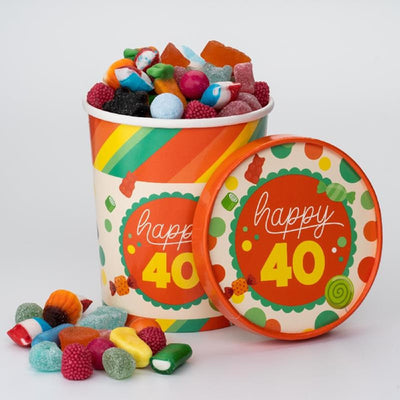 Gobelet à bonbons Paperdreams ø12x14cm - 40 ans