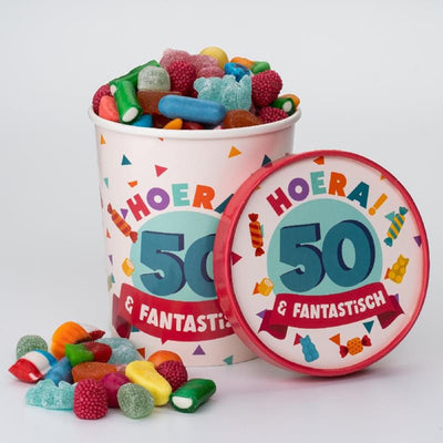 Gobelet à bonbons Paperdreams ø12x14cm - 50 ans
