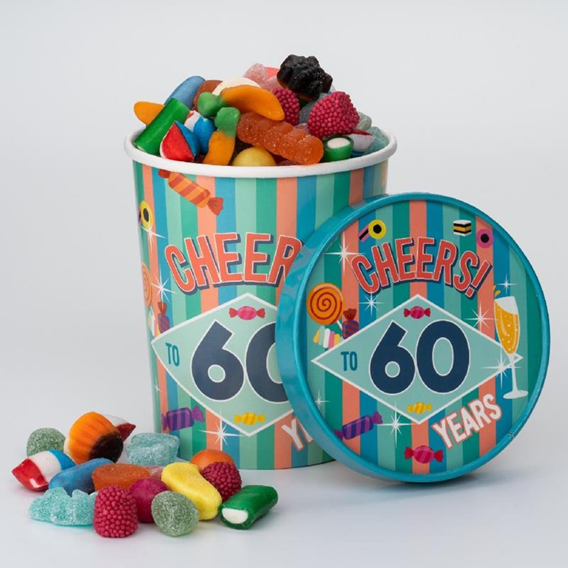 Gobelet à bonbons Paperdreams ø12x14cm - 60 ans