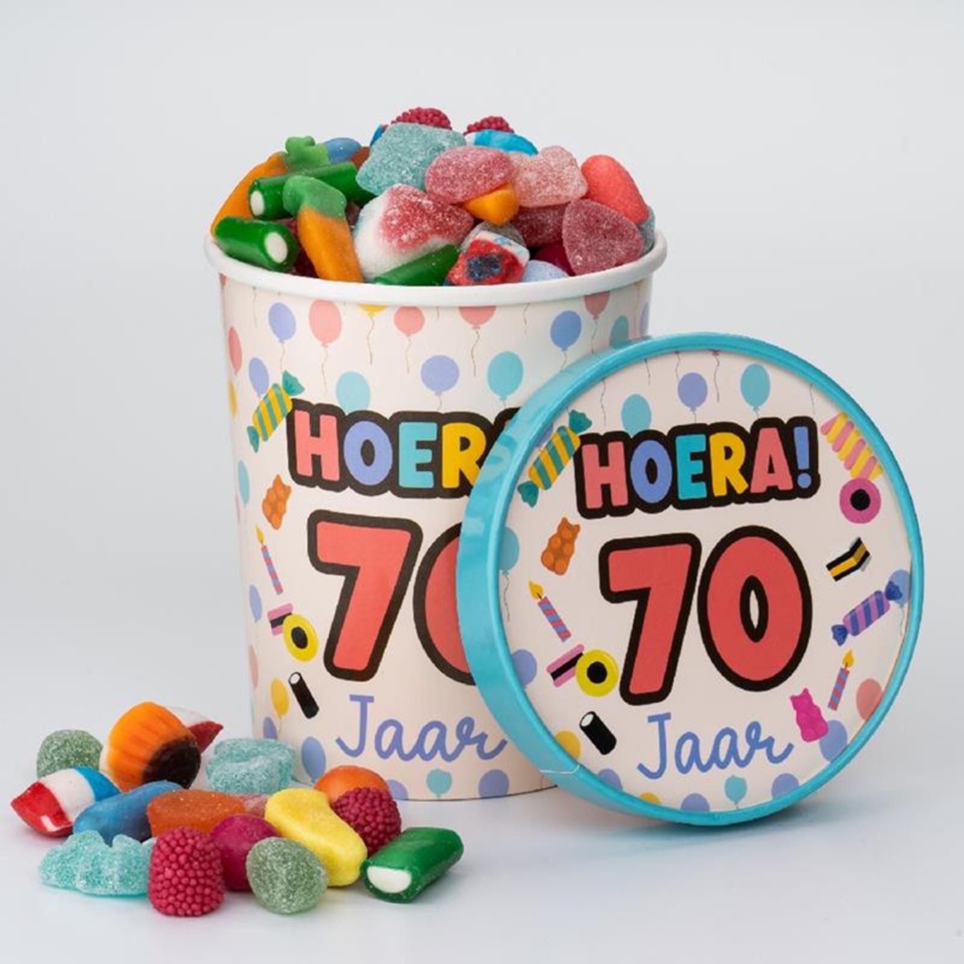 Gobelet à bonbons Paperdreams ø12x14cm - 70 ans