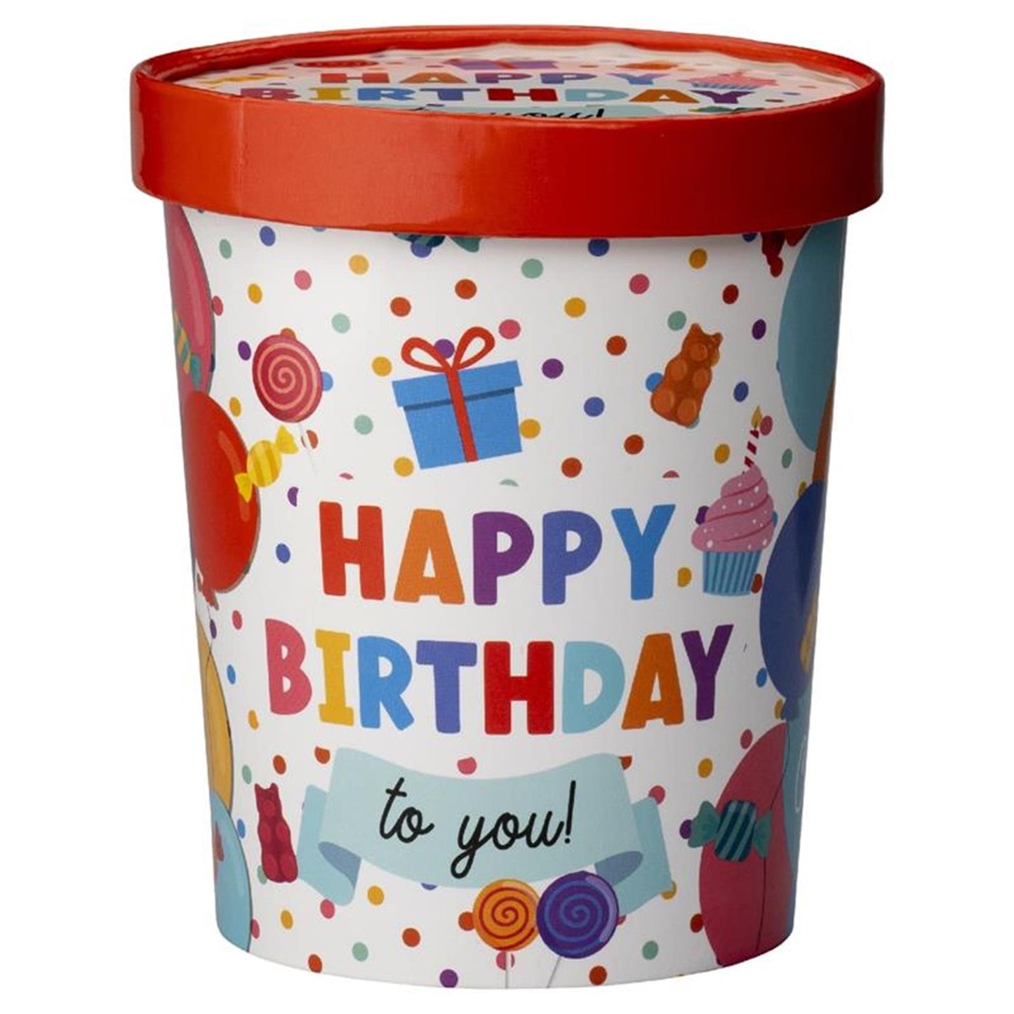 Gobelet à bonbons Paperdreams ø12x14cm - joyeux anniversaire