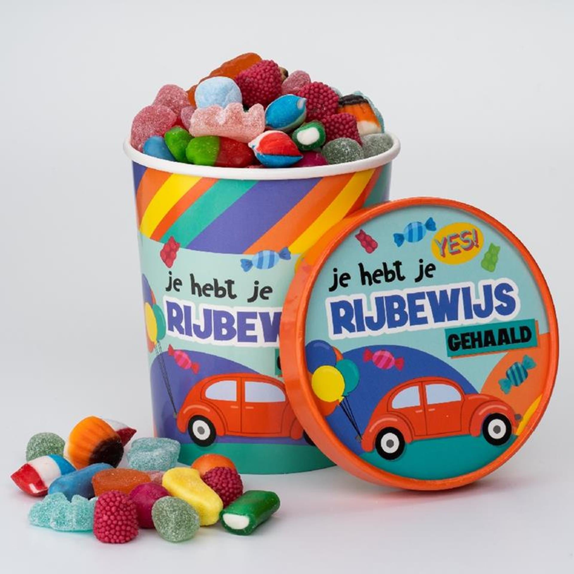 Gobelet à bonbons Paperdreams ø12x14cm - permis de conduire