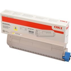 Cartouche de toner oki c823 jaune