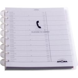 Registre téléphonique atoma a41656 a5 54pages ligné blanc