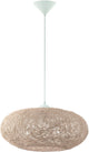 Lampe à suspension Eglo campilo - e27 - 1 lumière - ø45 cm - blanc, coloris beige sable