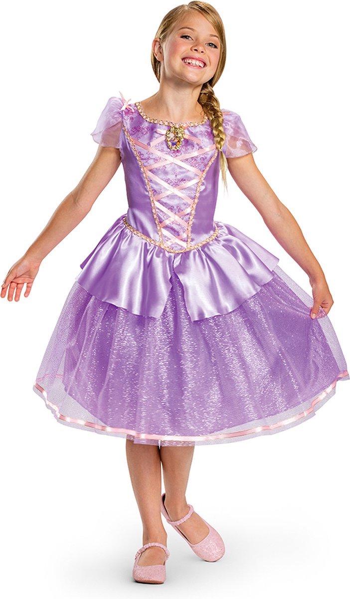 Déguisement princesse disney raiponce deluxe déguisement fille - 104 110 (3-4 ans)