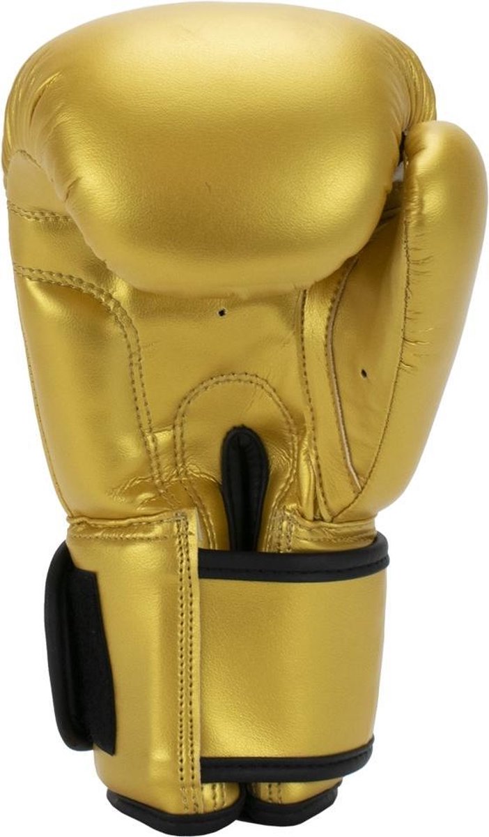 Super pro combat gear talent (kick) gants de boxe or noir 4oz
