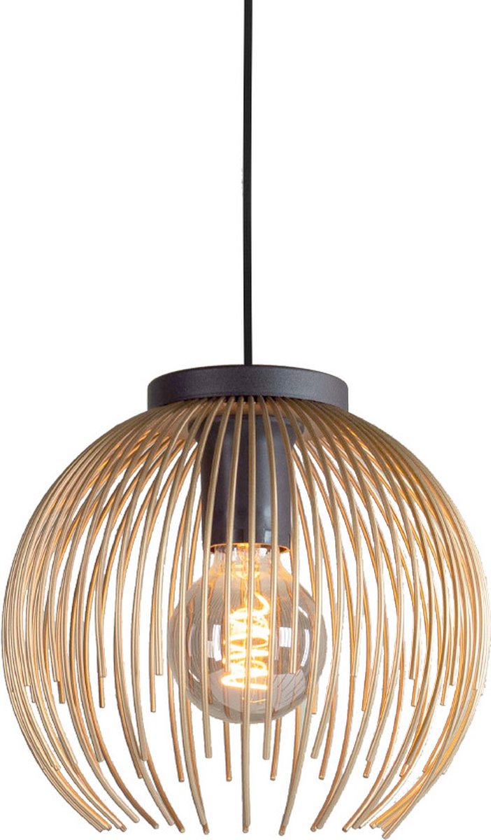 Lampe à suspension Eglo venezuela - e27 - ø 23,5 cm - or noir