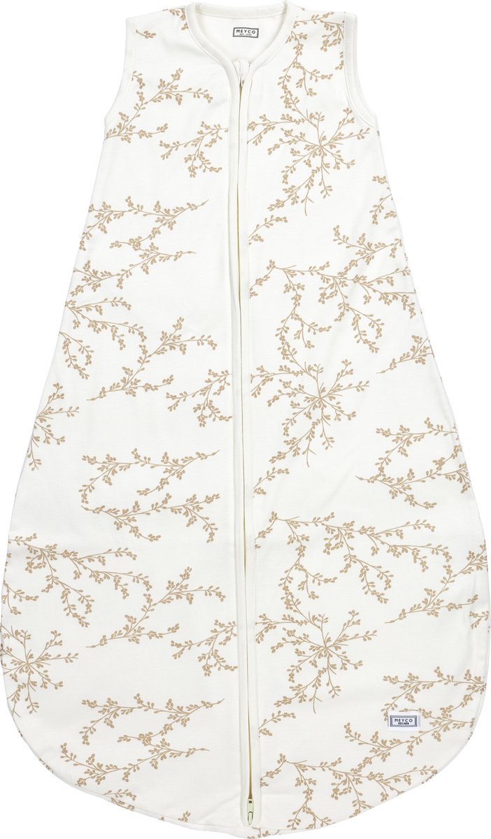 Meyco baby branches gigoteuse d'été bébé ronde - sable - 98cm - 0,5 tog