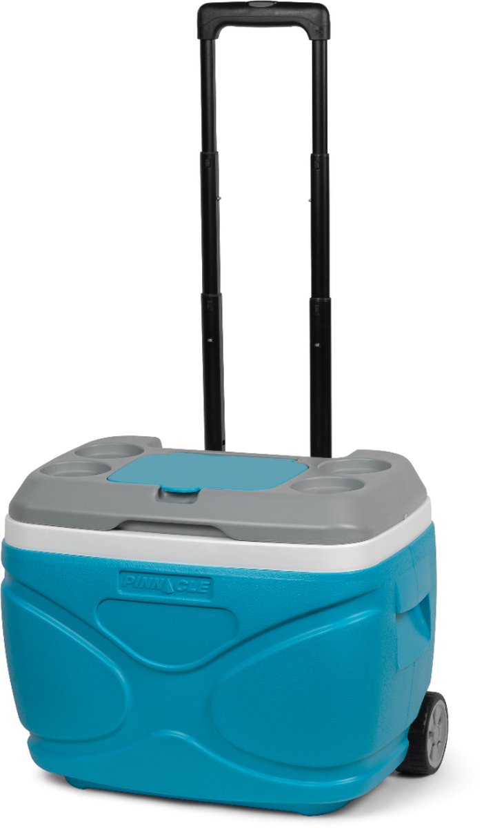 Glacière Pinnacle Prudence Roller (30 litres) sur roulettes bleue