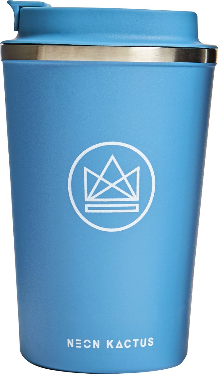 Tasse à café thermos Neon kactus by boxxxie 355ml - bleu