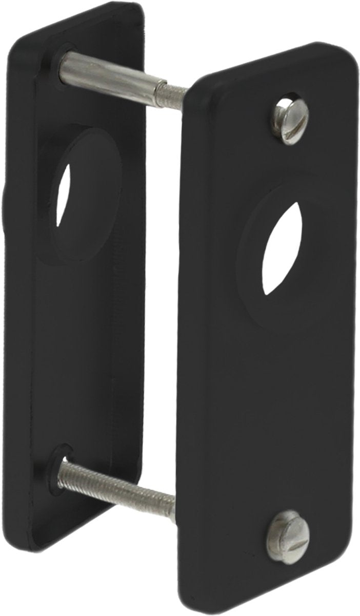 Rosace vernie Starx en aluminium - noir