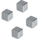 Aimants néodyme franken 10x10mm chromés 4 pièces