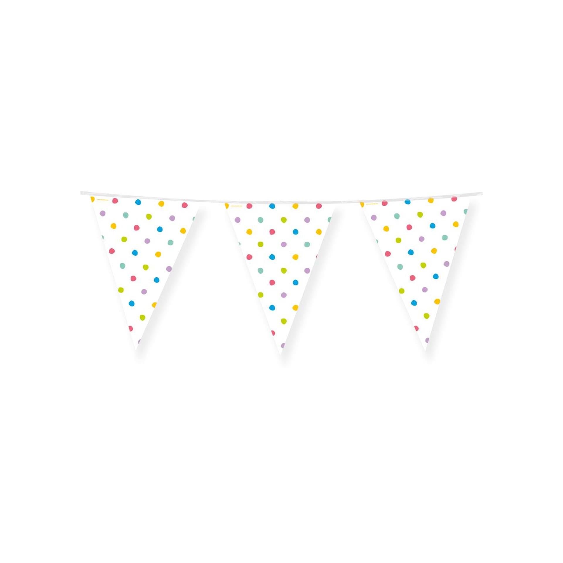 Ligne de drapeau Paperdreams - points de fête 4m