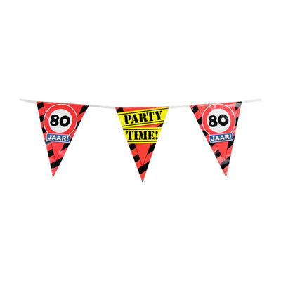 Drapeau de fête Paperdreams - 80 ans