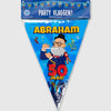 Drapeau de fête Paperdreams - dessin animé Abraham