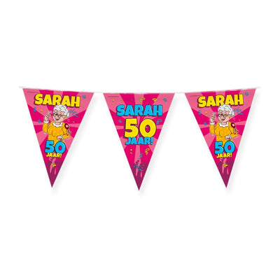 Drapeau de fête Paperdreams - dessin animé Sarah