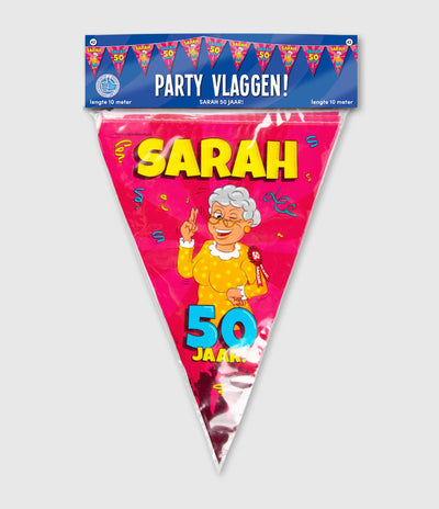 Drapeau de fête Paperdreams - dessin animé Sarah