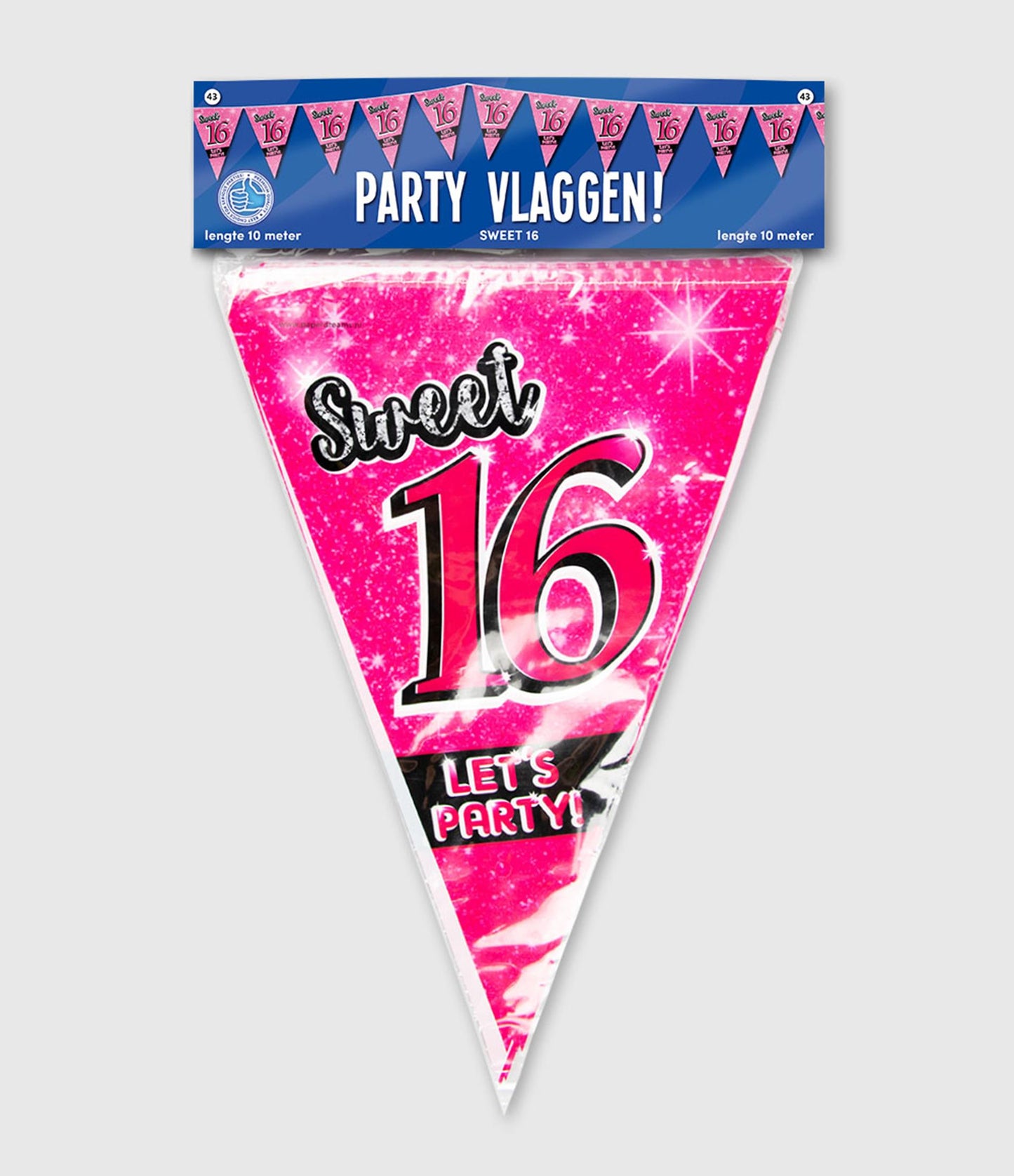 Drapeau de fête Paperdreams - Sweet 16