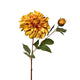 Roberts collection fleur artificielle dahlia 80cm jaune ocre