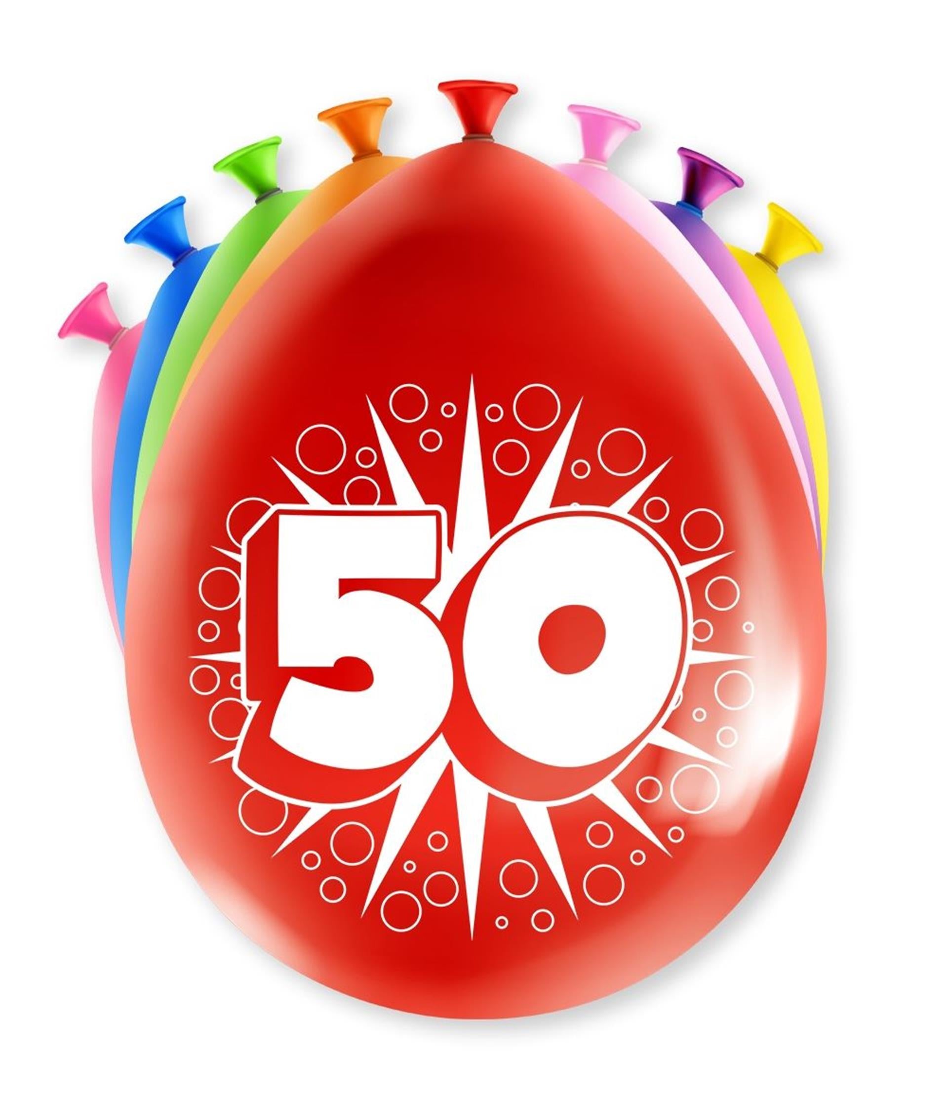 Ballons numérotés Paperdreams n - 50 ans