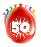 Ballons numérotés Paperdreams n - 50 ans