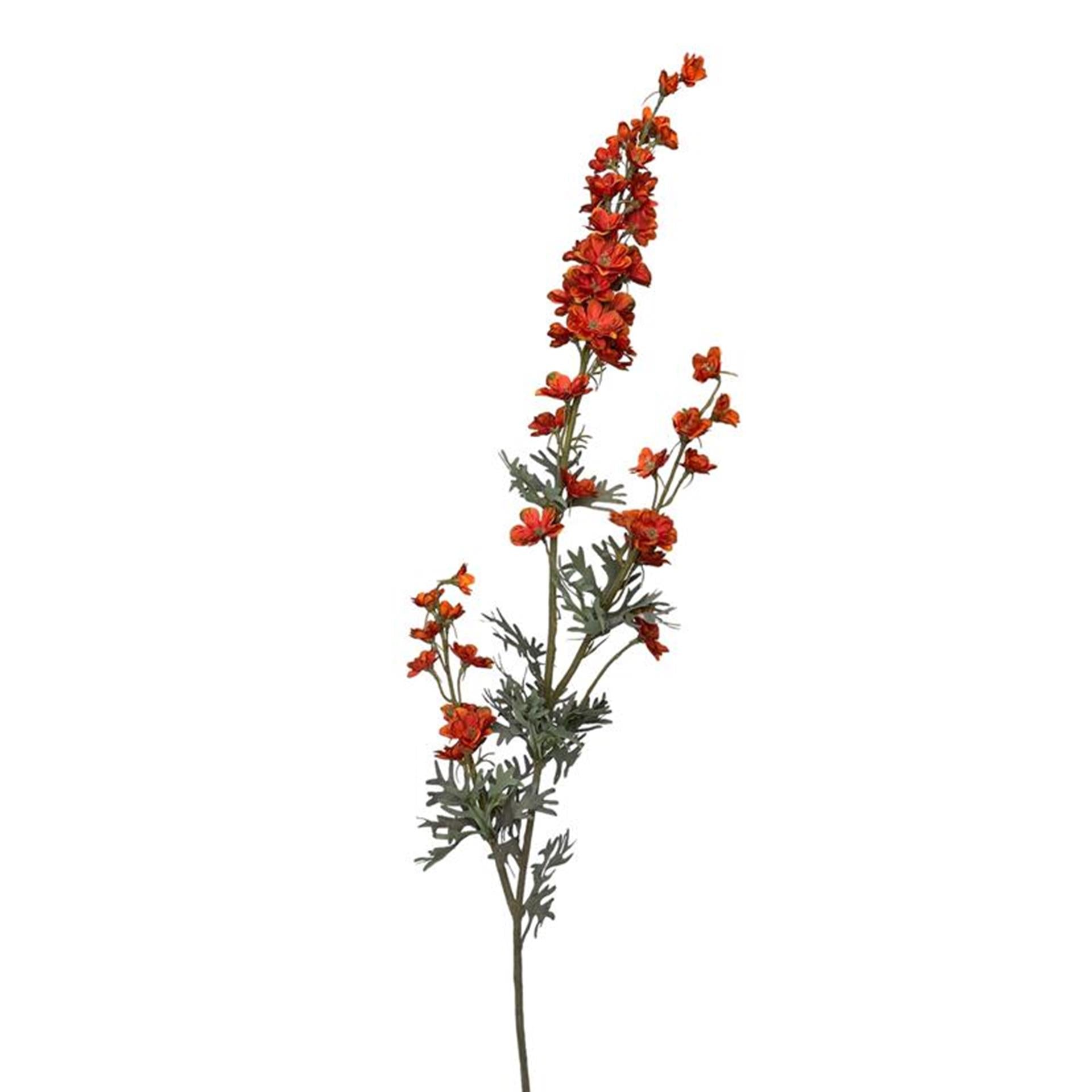 Roberts collection fleur artificielle branche de delphinium 85cm orange