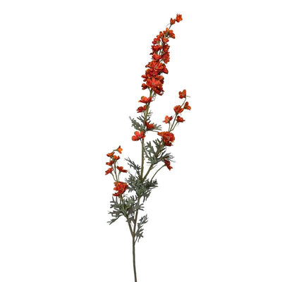 Roberts collection fleur artificielle branche de delphinium 85cm orange