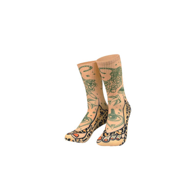 Chaussettes idiotes Paperdreams - tatouage