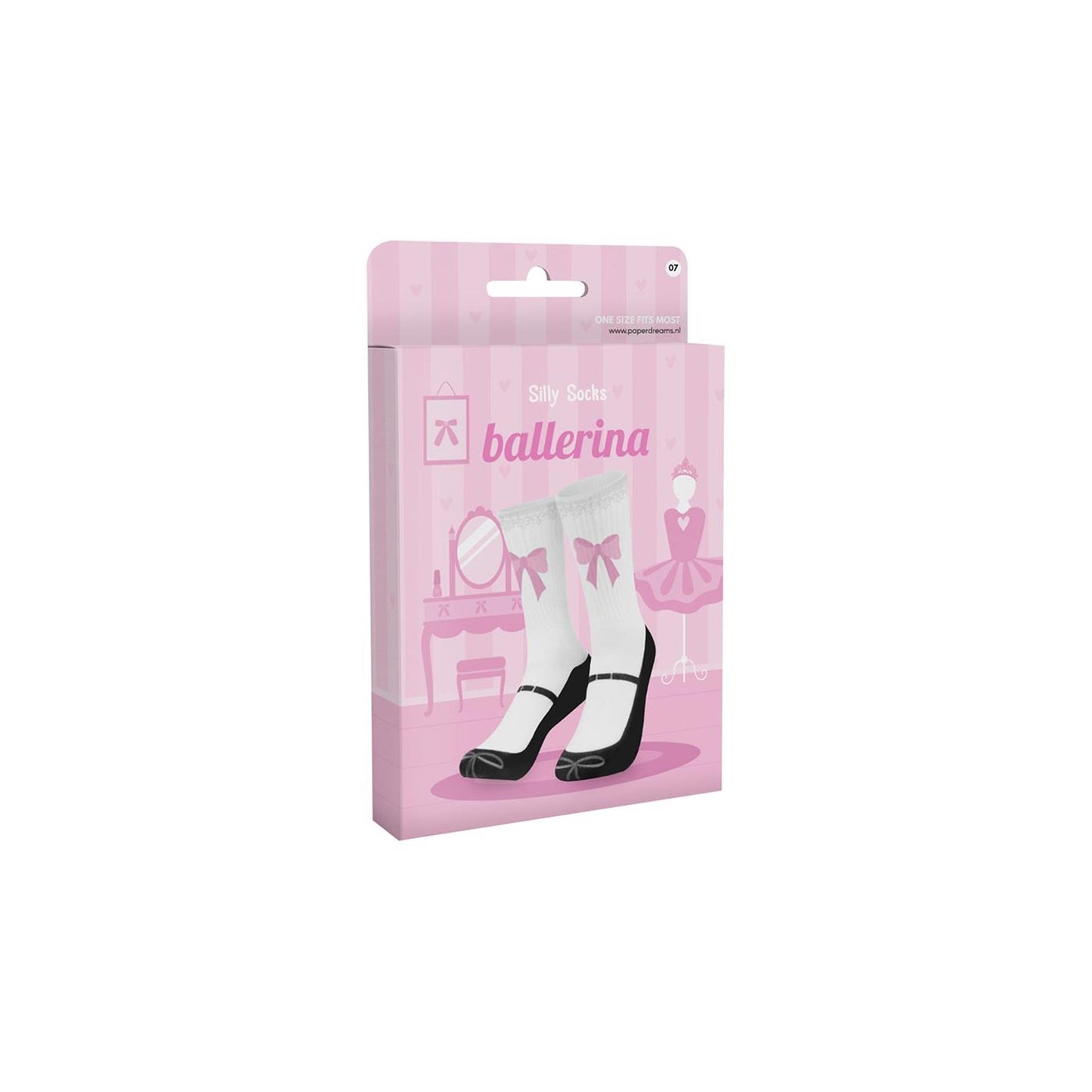 Chaussettes idiotes Paperdreams - ballerine
