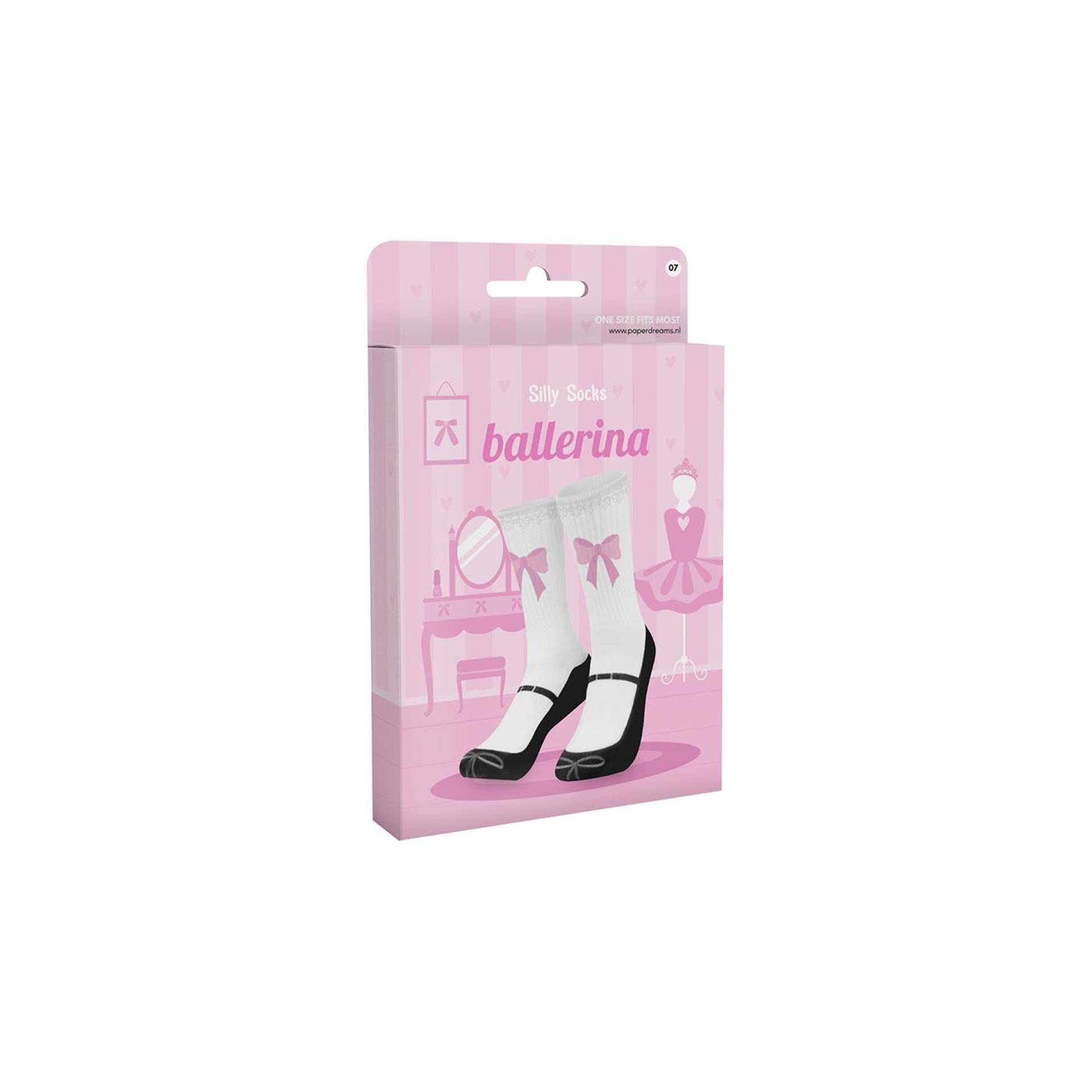 Chaussettes idiotes Paperdreams - ballerine