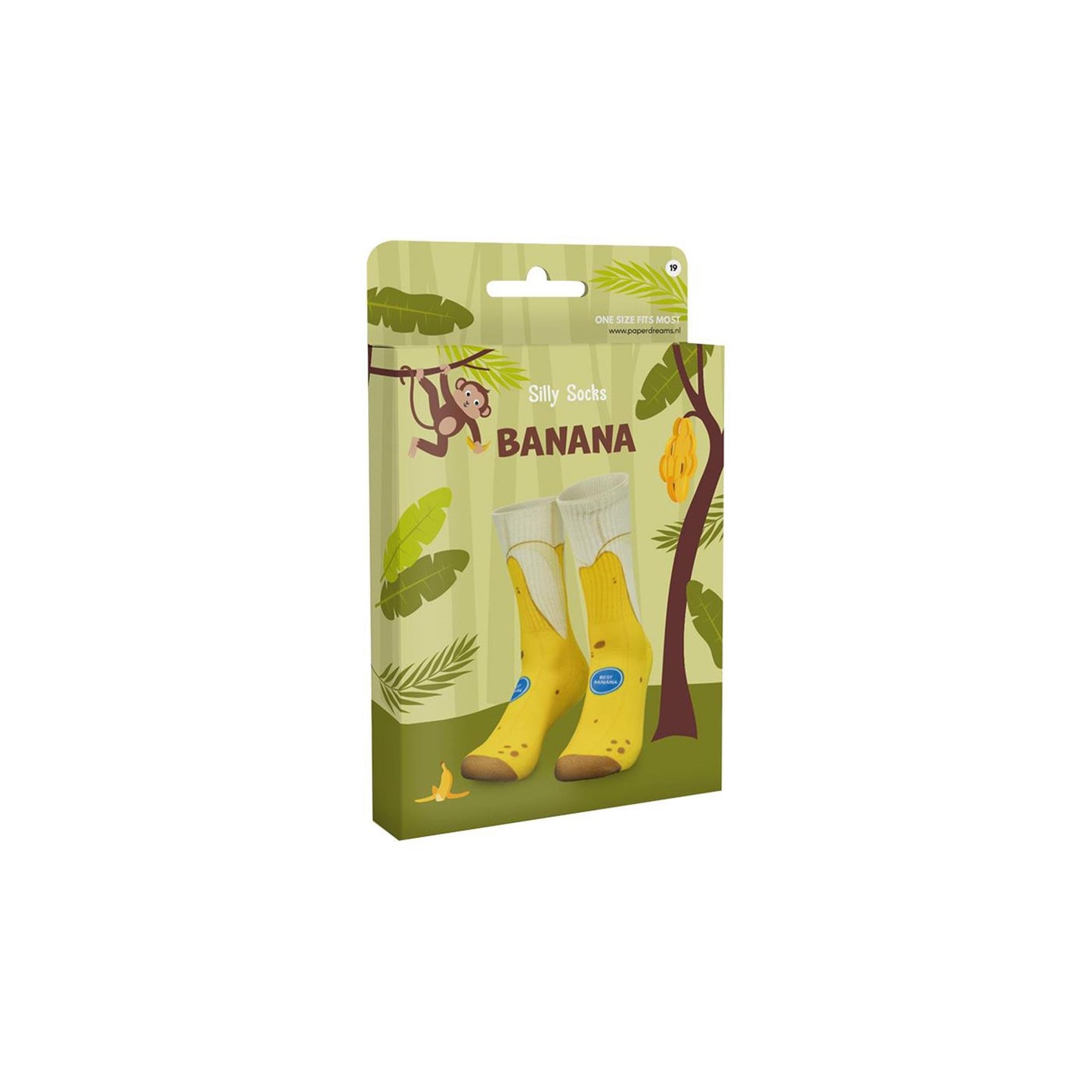 Chaussettes idiotes Paperdreams - banane