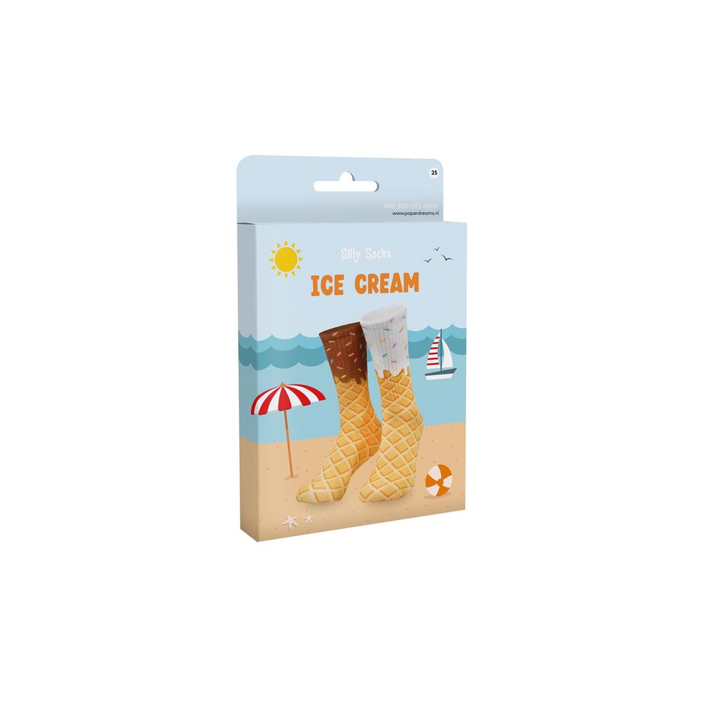 Paperdreams chaussettes idiotes crème glacée