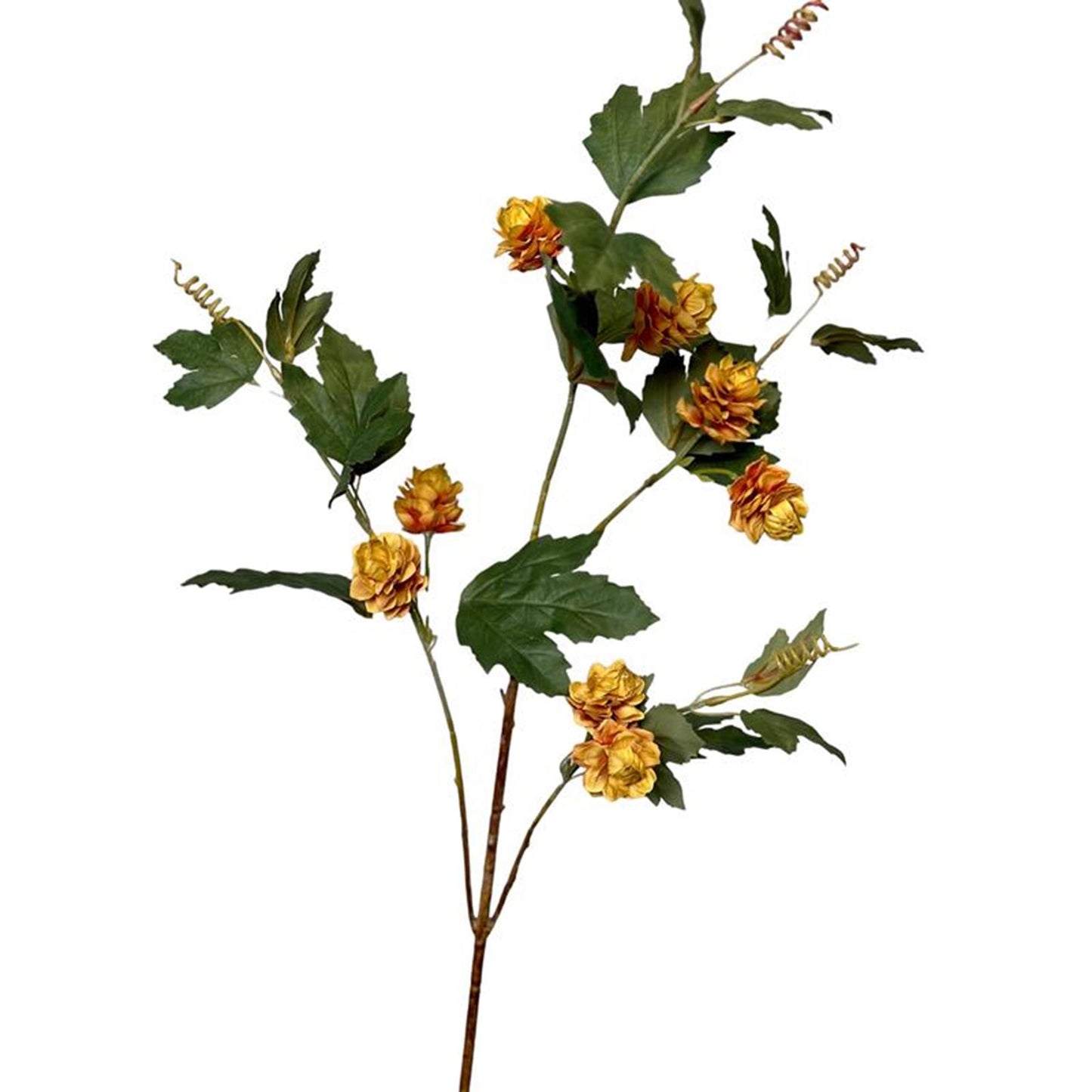 Roberts collection branche de houblon fleur artificielle 85cm jaune ocre