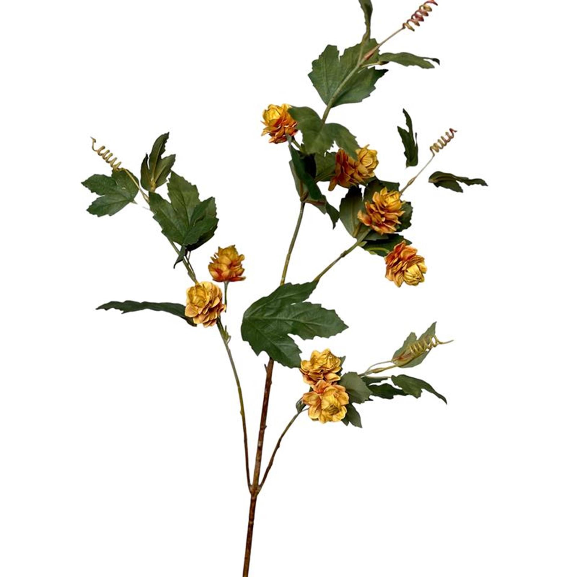 Roberts collection branche de houblon fleur artificielle 85cm jaune ocre