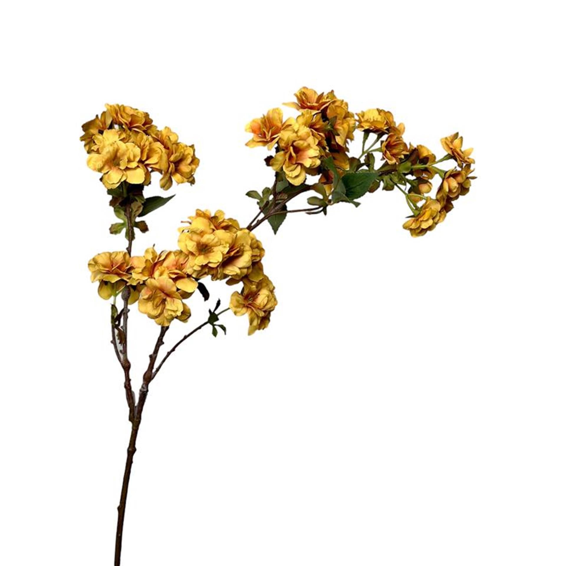 Roberts collection fleur artificielle branche de fleur 80cm jaune ocre