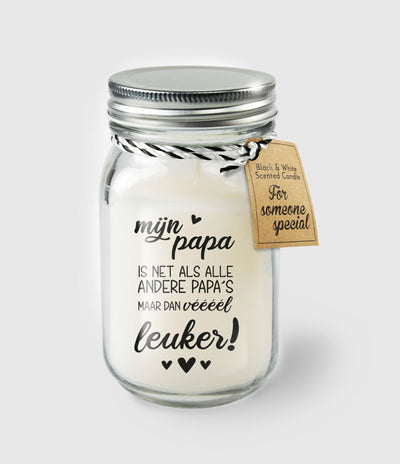 Bougie parfumée Paperdreams en verre - papa