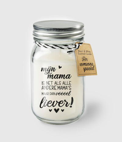 Bougie parfumée Paperdreams en verre - maman