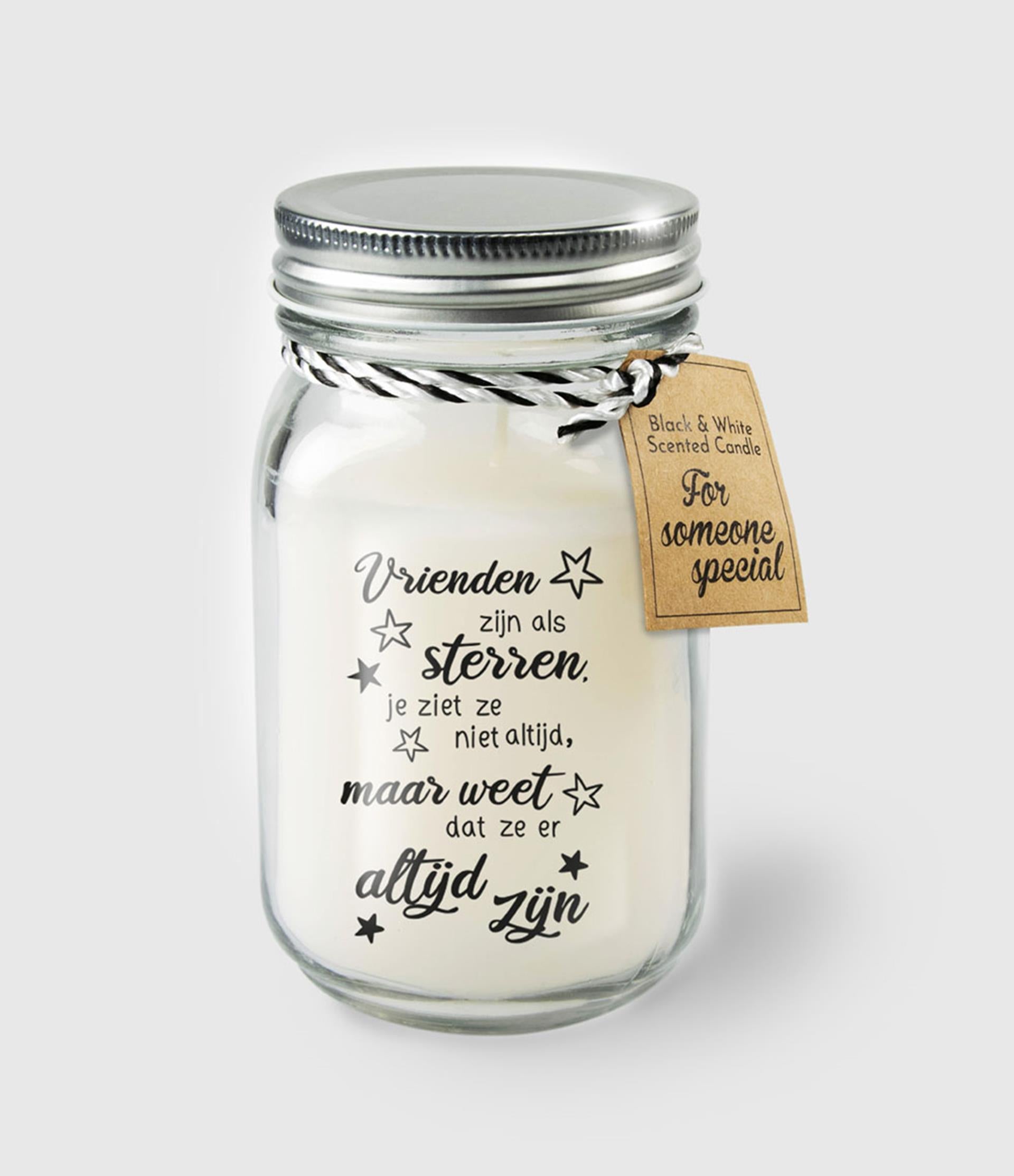 Bougie parfumée Paperdreams en verre - amis